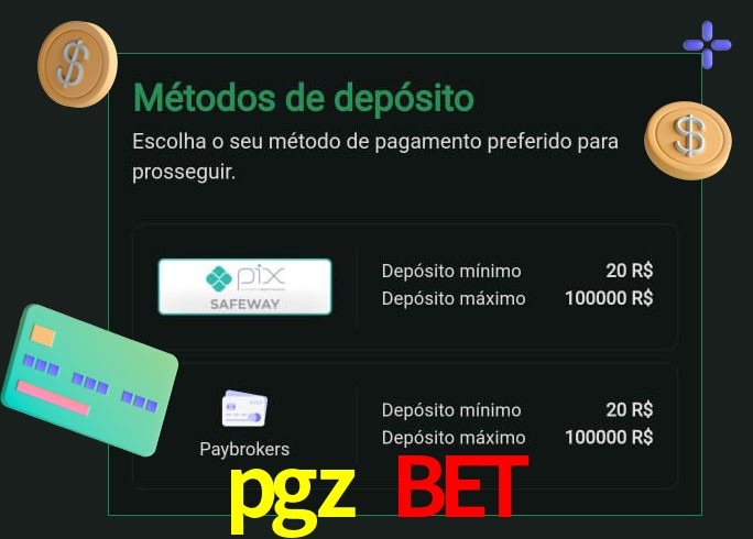 O cassino pgz bet oferece uma grande variedade de métodos de pagamento